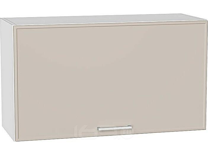 Шкаф верхний горизонтальный Квадро Кашемир/Белый 460*800*321