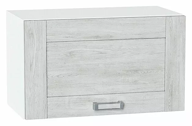 Шкаф верхний горизонтальный Лофт Nordic Oak/Белый 358*600*320