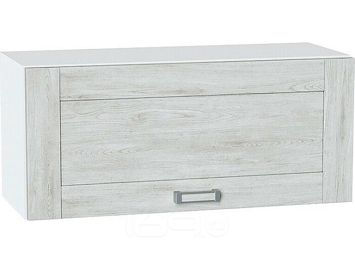 Шкаф верхний горизонтальный Лофт Nordic Oak/Белый 358*800*320