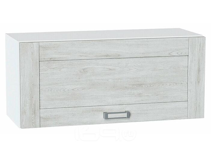 Шкаф верхний горизонтальный Лофт Nordic Oak/Белый 358*800*320
