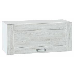 Шкаф верхний горизонтальный Лофт Nordic Oak/Белый 358*800*320