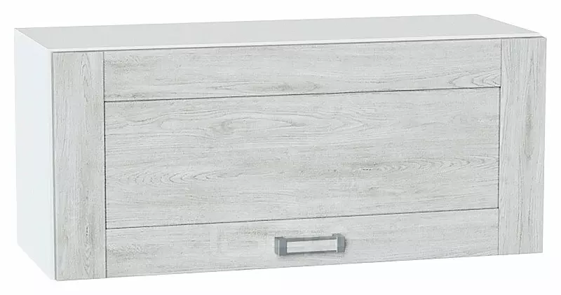 Шкаф верхний горизонтальный Лофт Nordic Oak/Белый 358*800*320