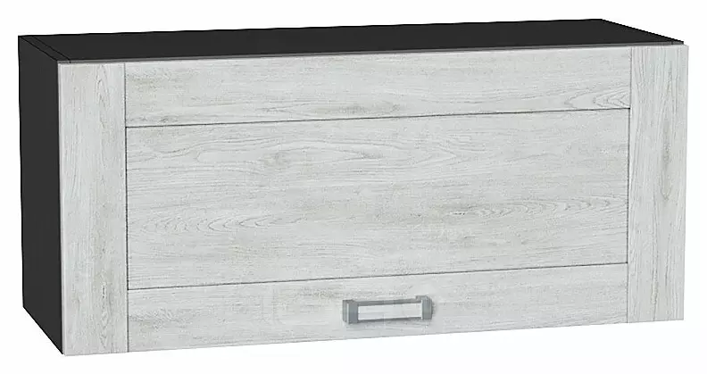 Шкаф верхний горизонтальный Лофт Nordic Oak/Graphite 358*800*320