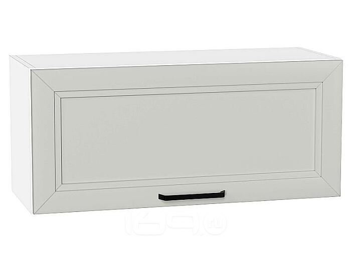 Шкаф верхний горизонтальный Нео Grey Silk/Белый 358*800*320