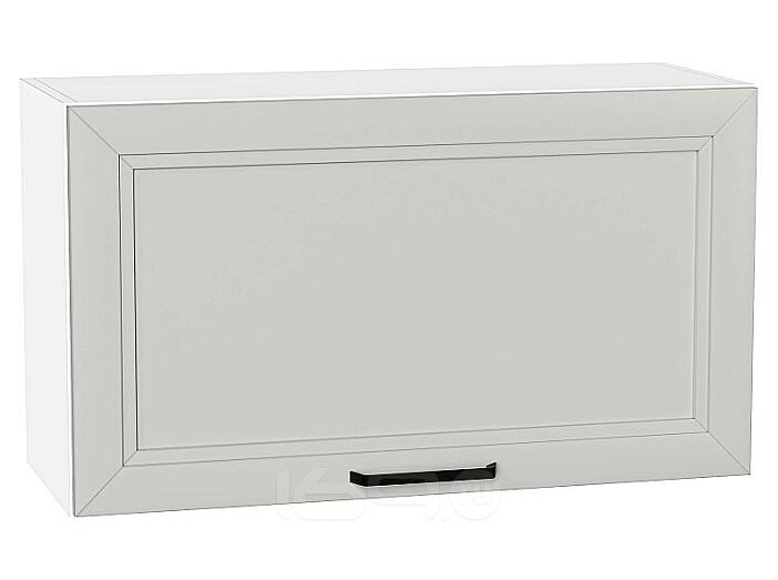Шкаф верхний горизонтальный Нео Grey Silk/Белый 458*800*320