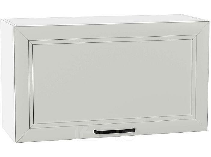 Шкаф верхний горизонтальный Нео Grey Silk/Белый 458*800*320