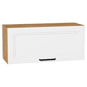 Шкаф верхний горизонтальный Нео White Silk/Дуб Вотан 358*800*320