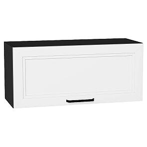 Шкаф верхний горизонтальный Нео White Silk/Graphite 358*800*320