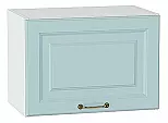 Шкаф верхний горизонтальный Ницца Голубой/Белый 358*500*318