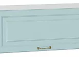 Шкаф верхний горизонтальный Ницца Голубой/Белый 358*800*318