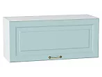 Шкаф верхний горизонтальный Ницца Голубой/Белый 358*800*318