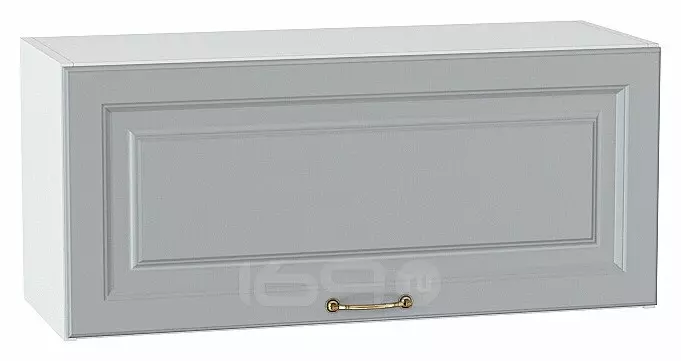 Шкаф верхний горизонтальный Ницца Графит/Белый 358*800*318