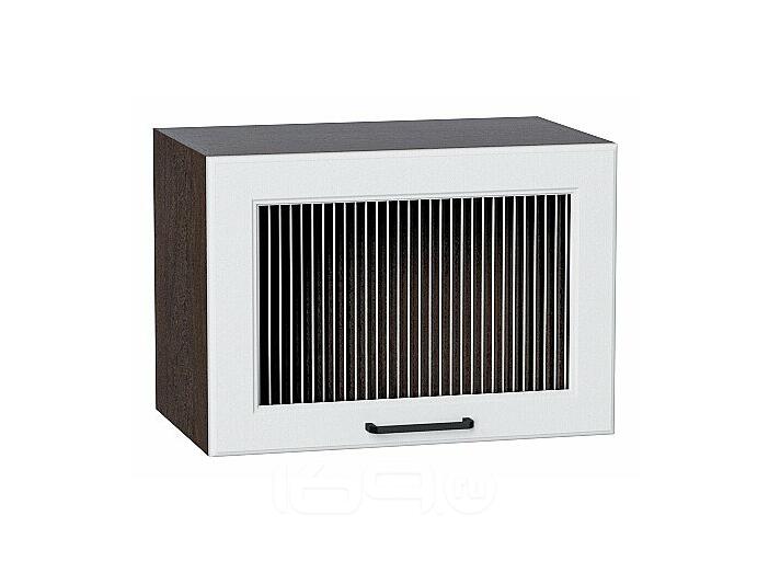 Шкаф верхний горизонтальный остекленный Барселона Белый Graphite 358*500*324