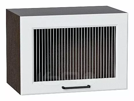 Шкаф верхний горизонтальный остекленный Барселона Белый Graphite 358*500*324
