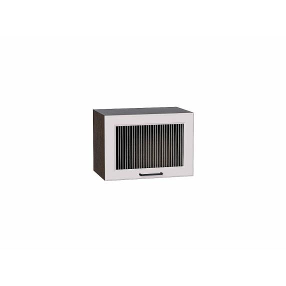 Шкаф верхний горизонтальный остекленный Барселона Кашемир Graphite 358*500*324