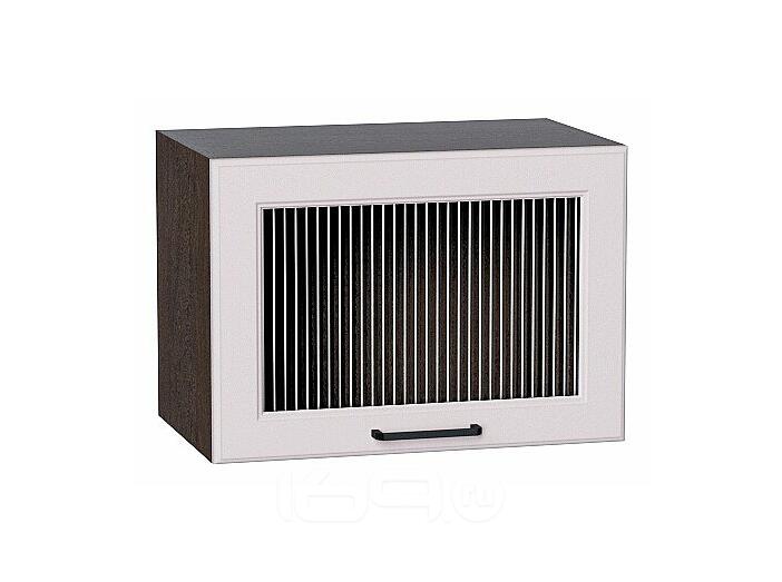 Шкаф верхний горизонтальный остекленный Барселона Кашемир Graphite 358*500*324