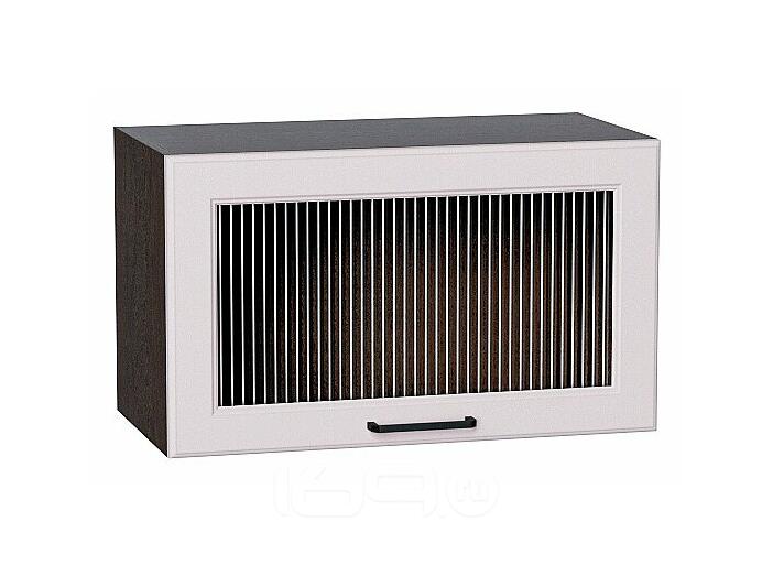 Шкаф верхний горизонтальный остекленный Барселона Кашемир Graphite 358*600*324