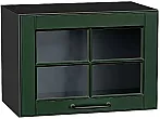 Шкаф верхний горизонтальный остекленный Дублин Special Green/Graphite 358*500*318
