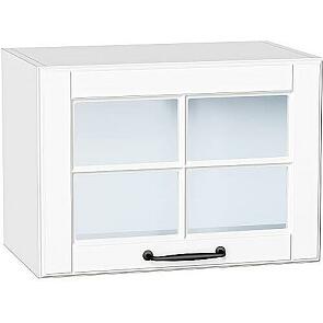 Шкаф верхний горизонтальный остекленный Дублин Special White/Белый 358*500*318