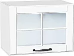 Шкаф верхний горизонтальный остекленный Дублин Special White/Белый 358*500*318