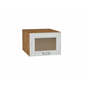 Шкаф верхний горизонтальный остекленный глубокий Лофт Nordic Oak/Дуб Вотан 358*500*576