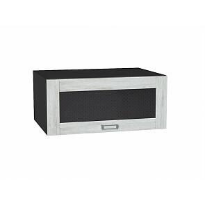 Шкаф верхний горизонтальный остекленный глубокий Лофт Nordic Oak/Graphite 358*800*576