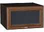 Шкаф верхний горизонтальный остекленный глубокий Шале Brown Dreamline Graphite 358*600*576