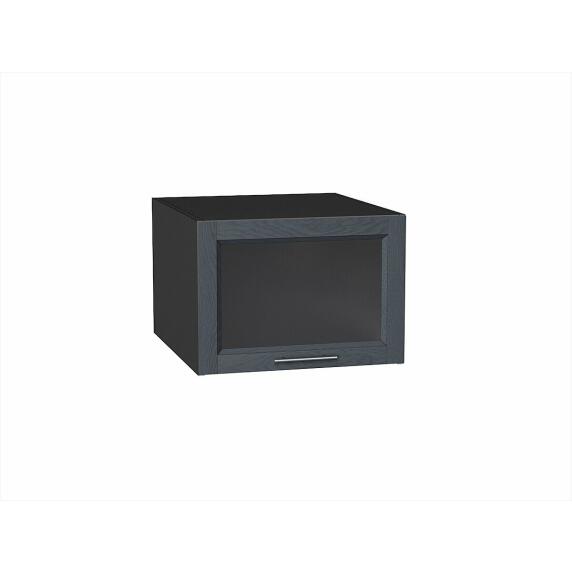 Шкаф верхний горизонтальный остекленный глубокий Сканди Graphite Softwood Graphite 358*500*576