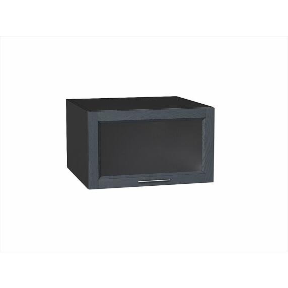 Шкаф верхний горизонтальный остекленный глубокий Сканди Graphite Softwood Graphite 358*600*576