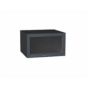 Шкаф верхний горизонтальный остекленный глубокий Сканди Graphite Softwood Graphite 358*600*576