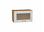 Шкаф верхний горизонтальный остекленный Лофт Nordic Oak/Дуб Вотан 358*600*320
