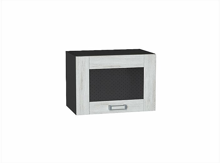 Шкаф верхний горизонтальный остекленный Лофт Nordic Oak/Graphite 358*500*320