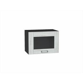 Шкаф верхний горизонтальный остекленный Лофт Nordic Oak/Graphite 358*500*320