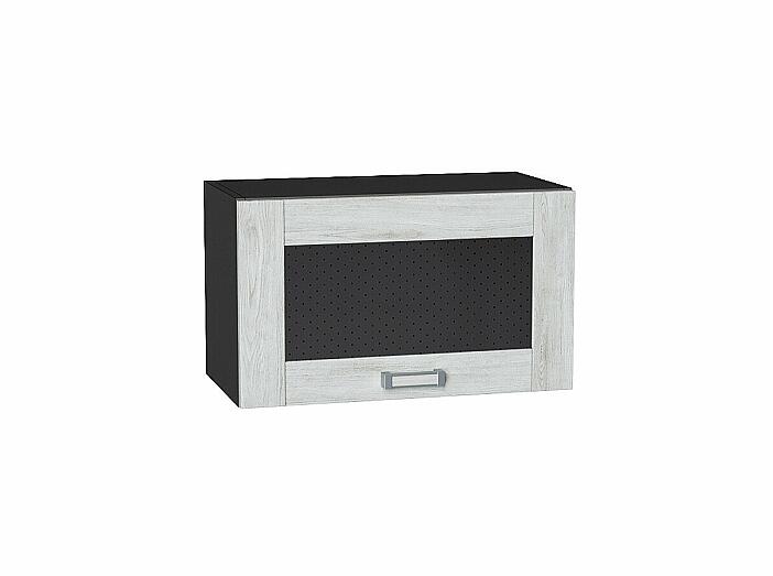 Шкаф верхний горизонтальный остекленный Лофт Nordic Oak/Graphite 358*600*320