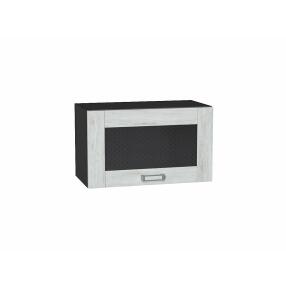 Шкаф верхний горизонтальный остекленный Лофт Nordic Oak/Graphite 358*600*320