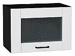 Шкаф верхний горизонтальный остекленный Лофт Super White Graphite 358*500*320