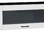 Шкаф верхний горизонтальный остекленный Лофт Super White Graphite 358*800*320