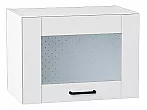Шкаф верхний горизонтальный остекленный Лофт Super White Белый 358*500*320