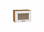Шкаф верхний горизонтальный остекленный Лофт Super White Дуб Вотан 358*500*320