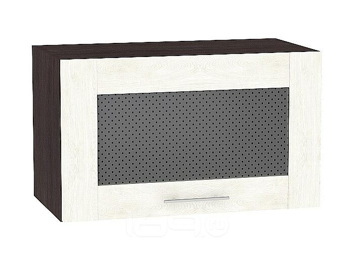 Шкаф верхний горизонтальный остекленный Лофт ВГ 600 Nordic Oak-Венге