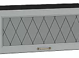 Шкаф верхний горизонтальный остекленный Ницца Графит/Graphite 358*800*318