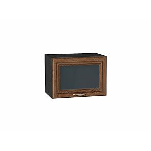 Шкаф верхний горизонтальный остекленный Шале Brown Dreamline