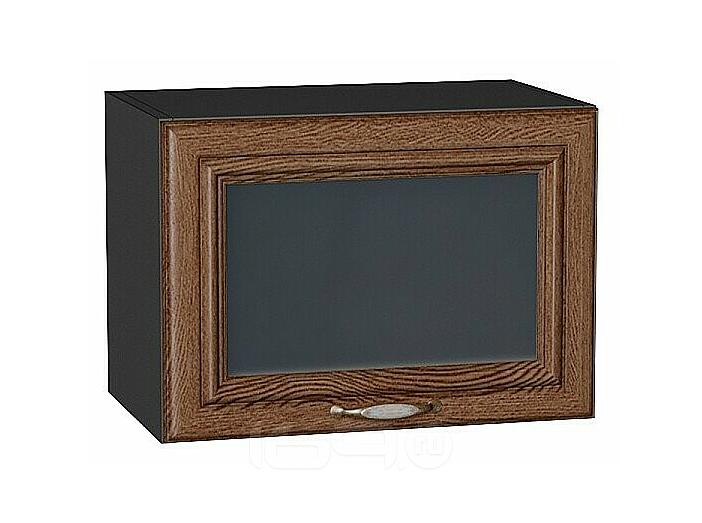 Шкаф верхний горизонтальный остекленный Шале Brown Dreamline Graphite 358*500*320
