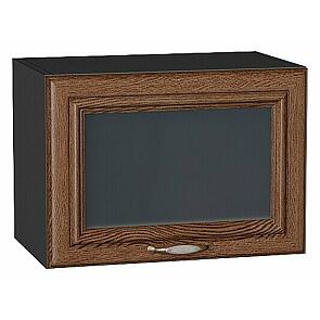 Шкаф верхний горизонтальный остекленный Шале Brown Dreamline Graphite 358*500*320