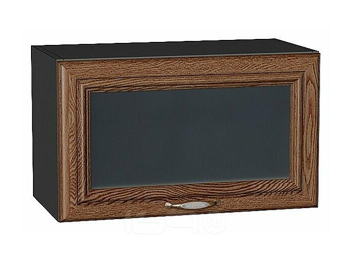 Шкаф верхний горизонтальный остекленный Шале Brown Dreamline Graphite 358*600*320