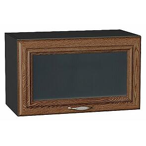 Шкаф верхний горизонтальный остекленный Шале Brown Dreamline Graphite 358*600*320
