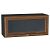 Шкаф верхний горизонтальный остекленный Шале Brown Dreamline Graphite 358*800*320