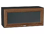 Шкаф верхний горизонтальный остекленный Шале Brown Dreamline Graphite 358*800*320