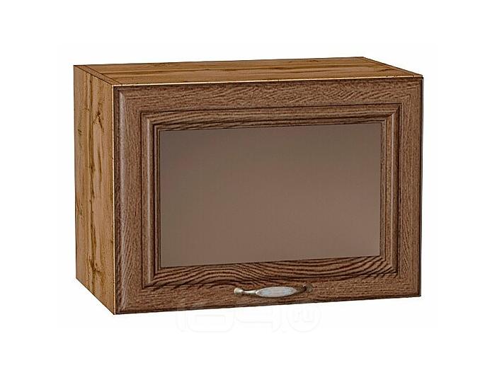 Шкаф верхний горизонтальный остекленный Шале Brown Dreamline Дуб Вотан 358*500*320