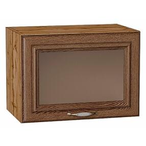 Шкаф верхний горизонтальный остекленный Шале Brown Dreamline Дуб Вотан 358*500*320